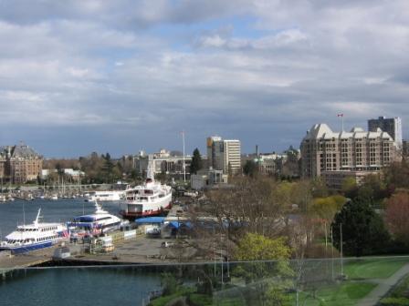 View of downtown from the Inn at Laurel Point, Victoria